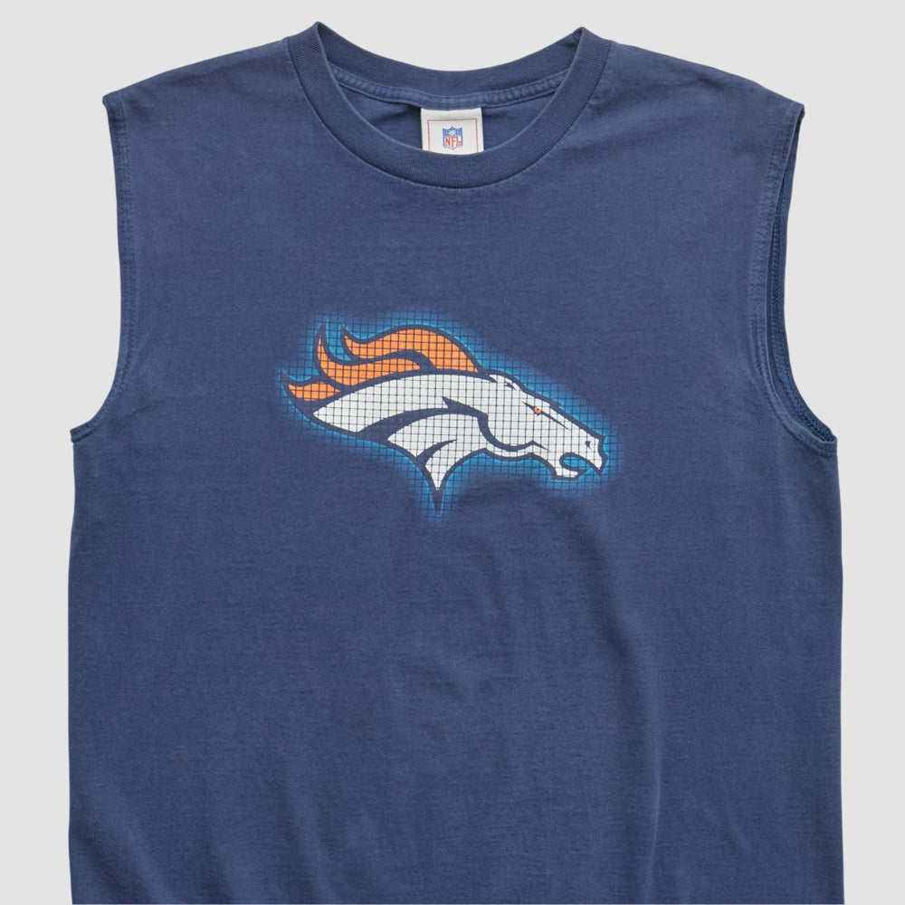 Denver Broncos NFL 2000s Tank - Navy Vintage for sale