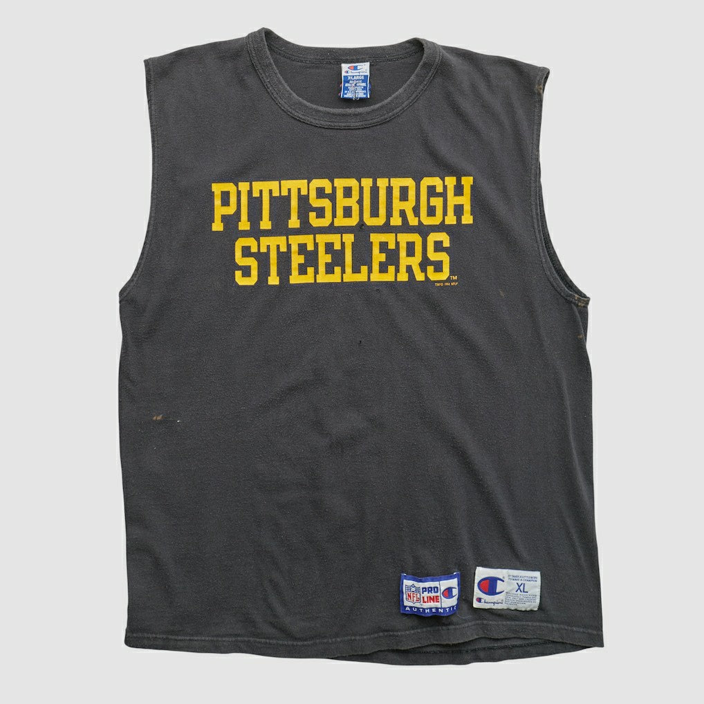 Pittsburgh Steelers Champion 1994 Tank - Black Vintage for sale