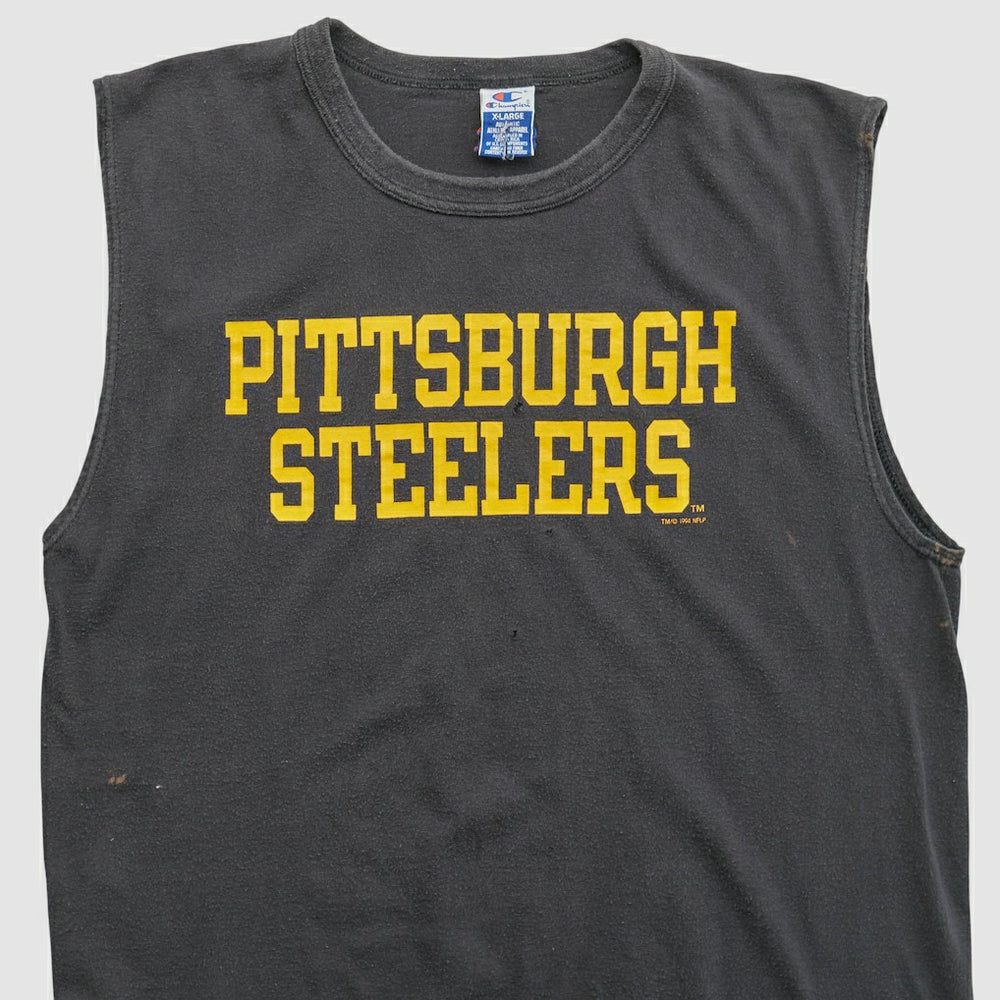 Pittsburgh Steelers Champion 1994 Tank - Black Vintage for sale