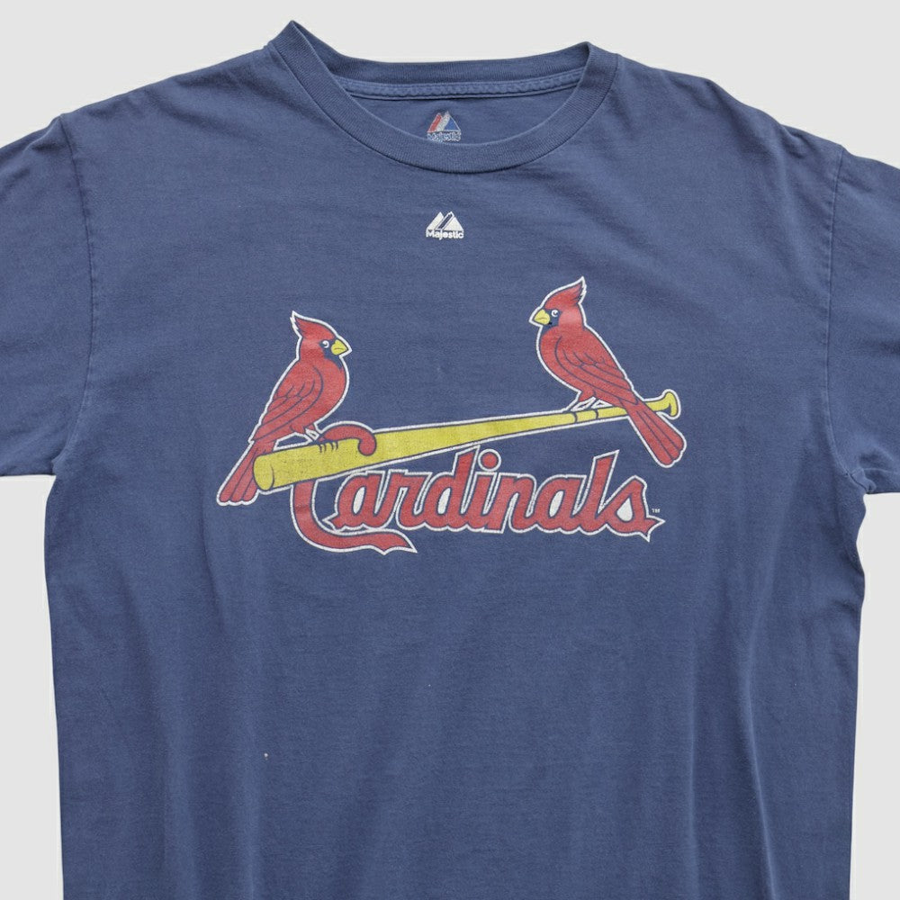 St. Louis Cardinals Majestic 2000s T-shirt Navy Vintage