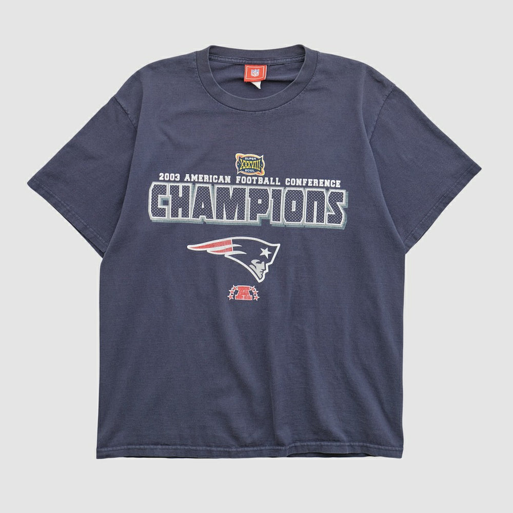 New England Patriots NFL 2003 T-shirt - Navy Vintage for sale