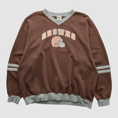 Cleveland Browns NFL 2000s Pullover Sweatshirt - Brown Vintage sale