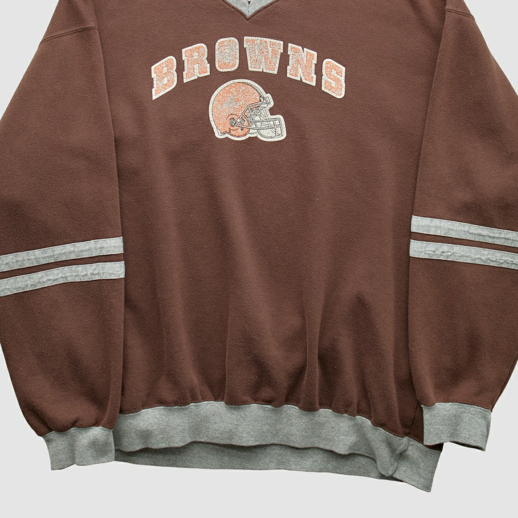 Cleveland Browns NFL 2000s Pullover Sweatshirt - Brown Vintage sale