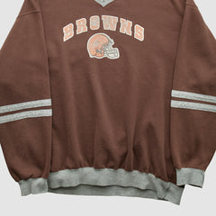 Cleveland Browns NFL 2000s Pullover Sweatshirt - Brown Vintage sale