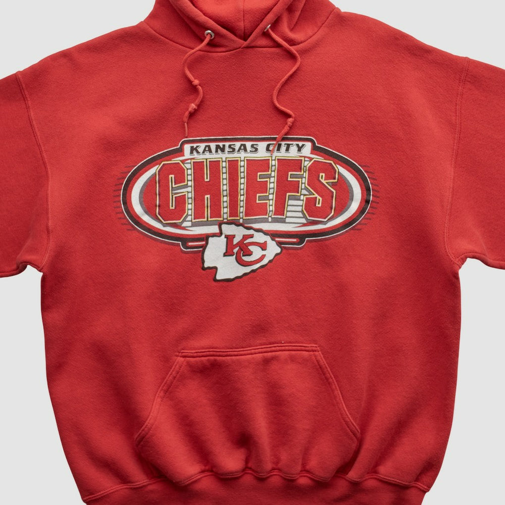 Kansas City Chiefs Logo Athletic 90s Hooded Pullover Sweatshirt - Red Vintage outlet