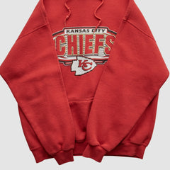 Kansas City Chiefs Logo Athletic 90s Hooded Pullover Sweatshirt - Red Vintage outlet