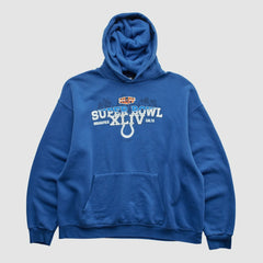 Indianapolis Colts NFL 2010 Hooded Pullover Sweatshirt - Blue Vintage on sale