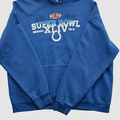 Indianapolis Colts NFL 2010 Hooded Pullover Sweatshirt - Blue Vintage on sale