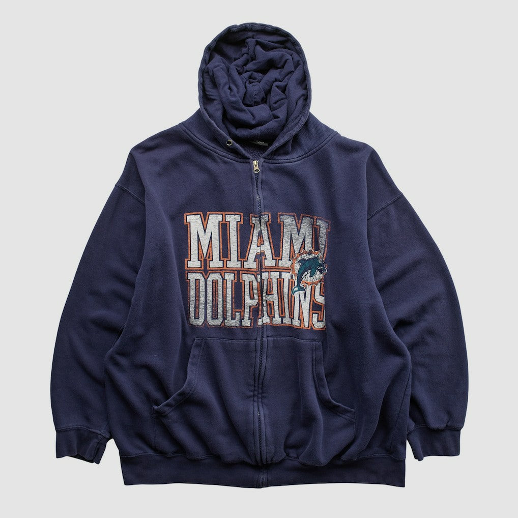Miami Dolphins NFL 2010s Hooded Full Zip Sweatshirt - Navy Vintage online