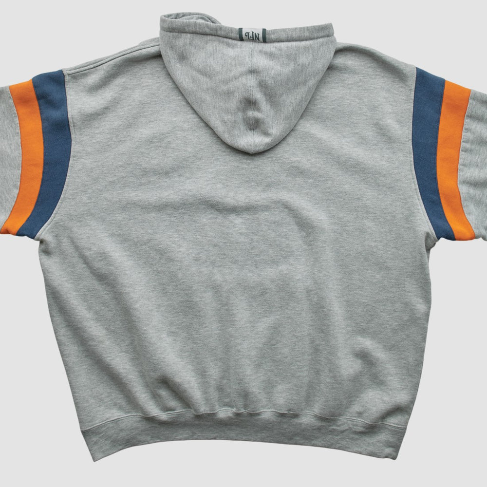 Denver Broncos NFL 2000s Hooded Pullover Sweatshirt - Heather Gray Vintage for sale