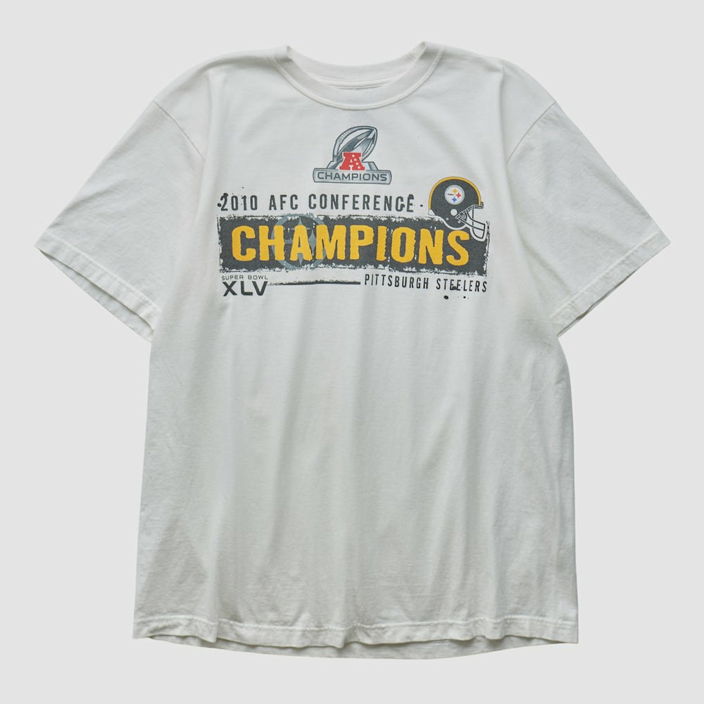 Pittsburgh Steelers Reebok 2010 T-shirt - White Vintage cheap