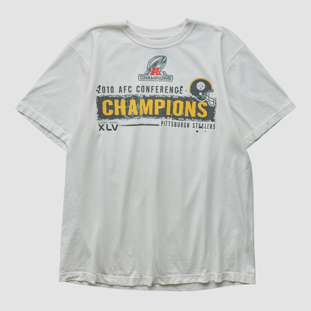 Pittsburgh Steelers Reebok 2010 T-shirt - White Vintage cheap