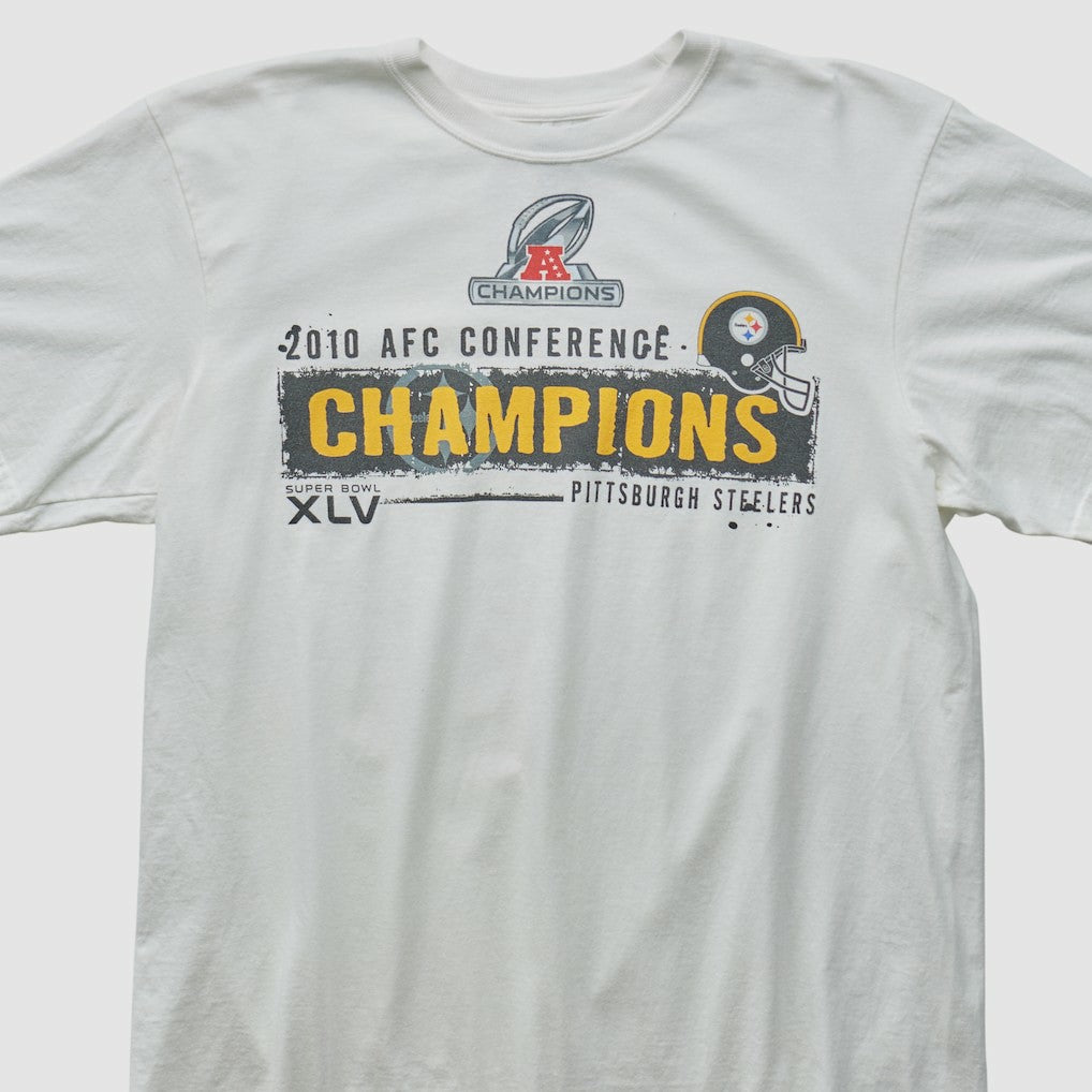 Pittsburgh Steelers Reebok 2010 T-shirt - White Vintage cheap