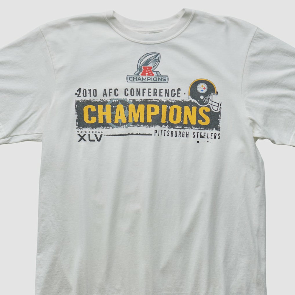 Pittsburgh Steelers Reebok 2010 T-shirt - White Vintage cheap