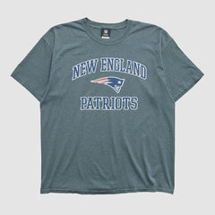 New England Patriots NFL 2010s T-shirt - Dark Heather Gray Vintage cheap