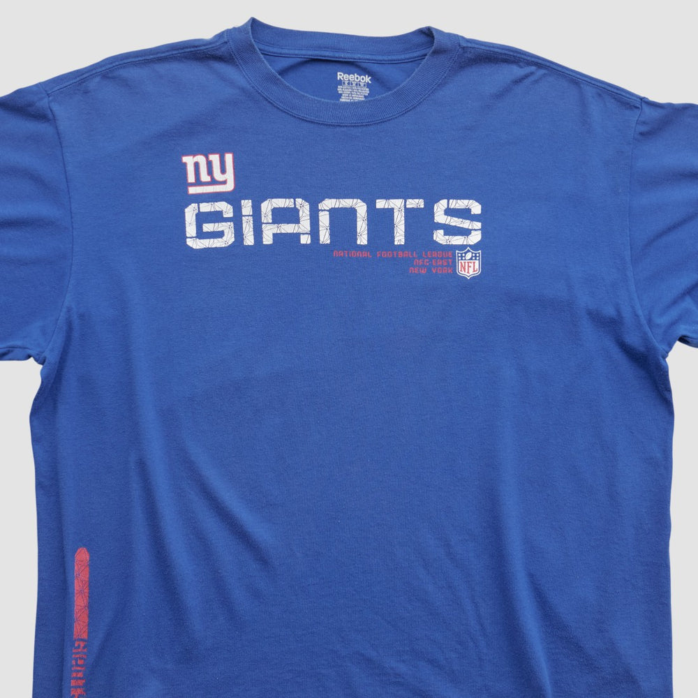 New York Giants Reebok 2000s T-shirt - Blue Vintage on sale