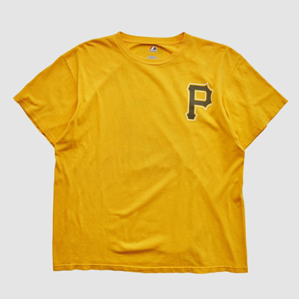 Pittsburgh Pirates Majestic 2000s T-shirt Yellow Vintage