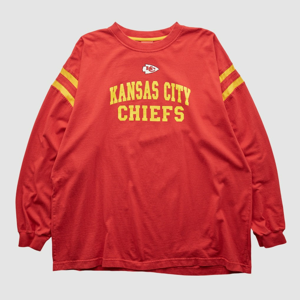 Kansas City Chiefs NFL 2000s Long Sleeve T-shirt - Red Vintage sale