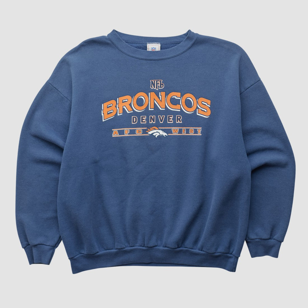 Denver Broncos NFL 2000s Pullover Sweatshirt - Navy Vintage outlet