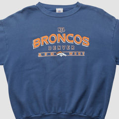 Denver Broncos NFL 2000s Pullover Sweatshirt - Navy Vintage outlet