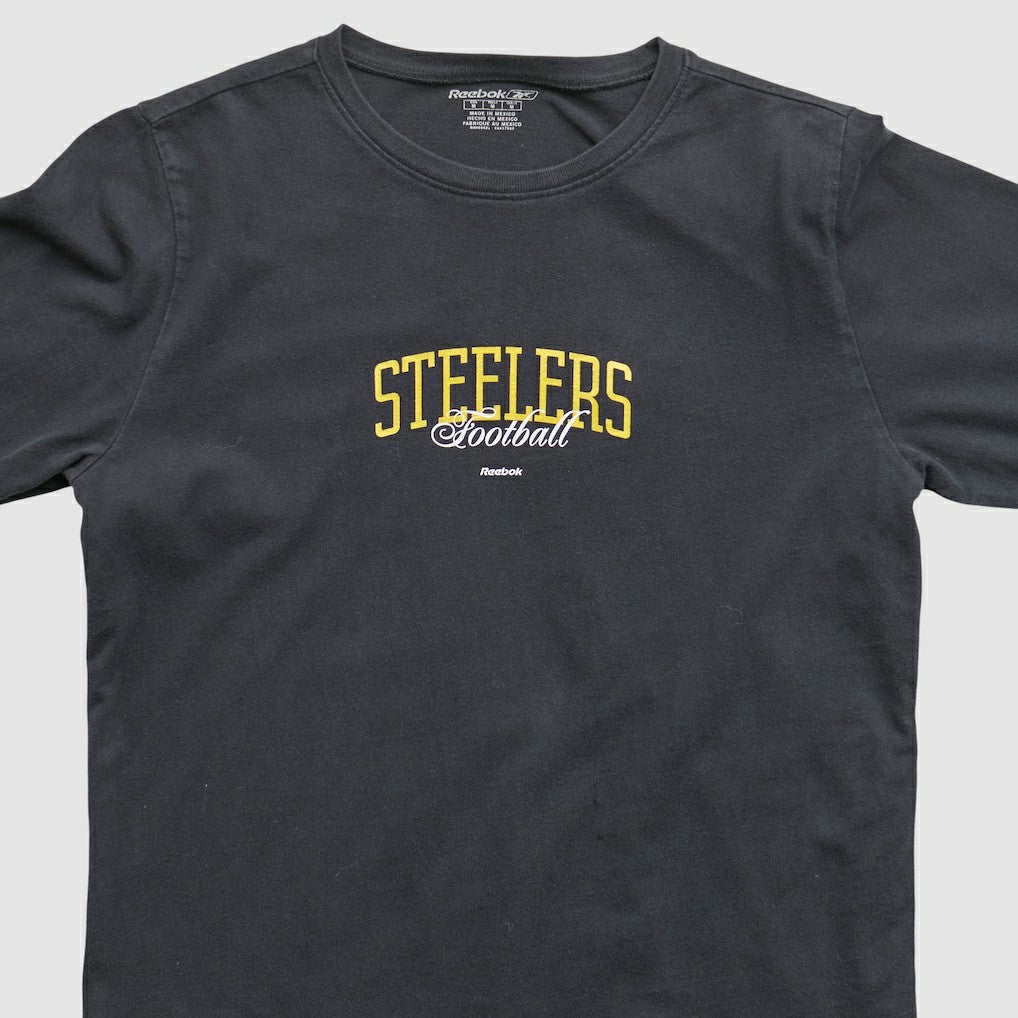 Pittsburgh Steelers Reebok 2000s Long Sleeve T-shirt - Black Vintage outlet