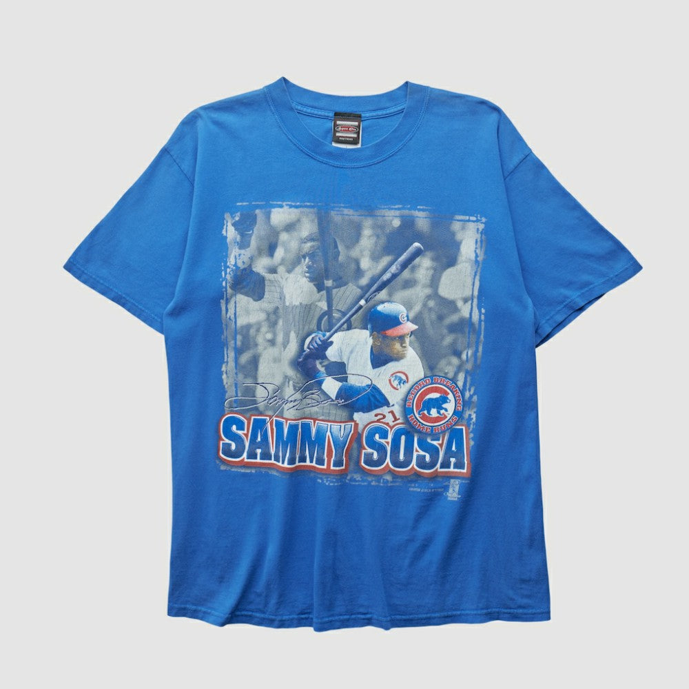 Sammy Sosa Sport One 1996 T-shirt Blue Vintage