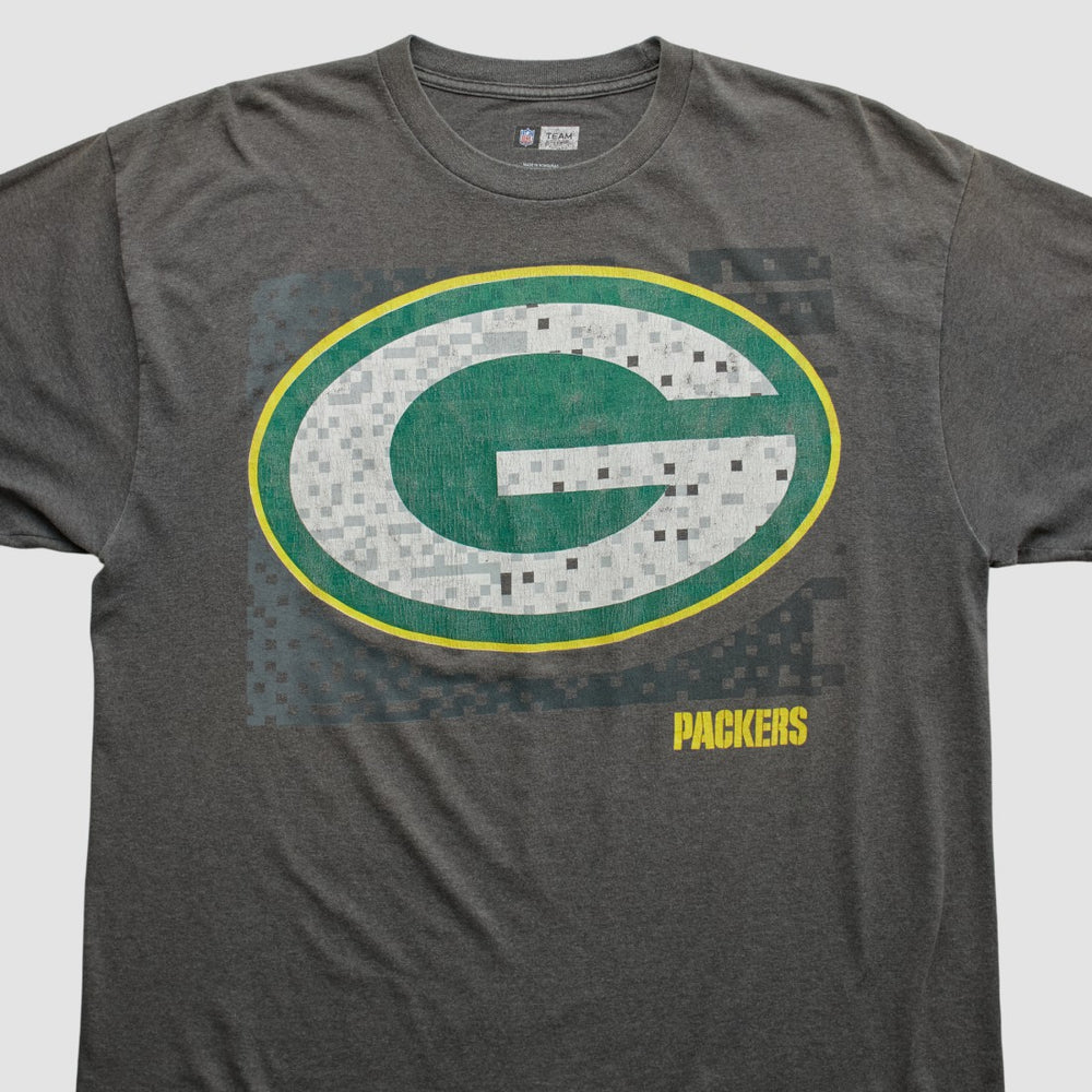Green Bay Packers NFL 2010s T-shirt - Dark Heather Gray Vintage for sale