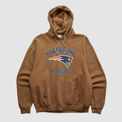 New England Patriots Jerzees 2000s Hooded Sweatshirt - Clay Vintage cheap