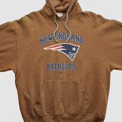 New England Patriots Jerzees 2000s Hooded Sweatshirt - Clay Vintage cheap