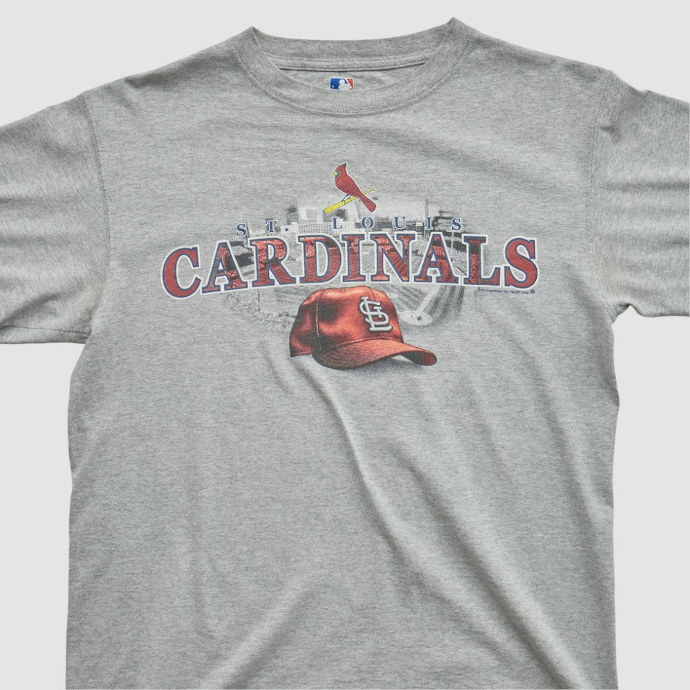St. Louis Cardinals Majestic 2009 T-shirt Heather Gray Vintage