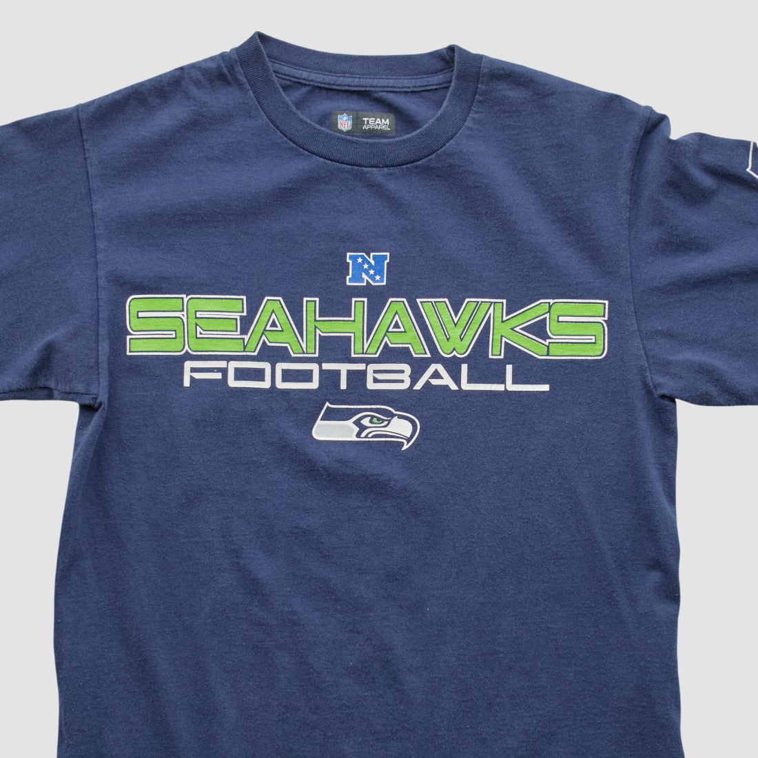 Seattle Seahawks NFL 2010s Long Sleeve T-shirt - Navy Vintage sale