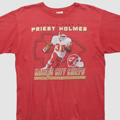 Priest Holmes NFL 2000s T-shirt - Red Vintage on sale