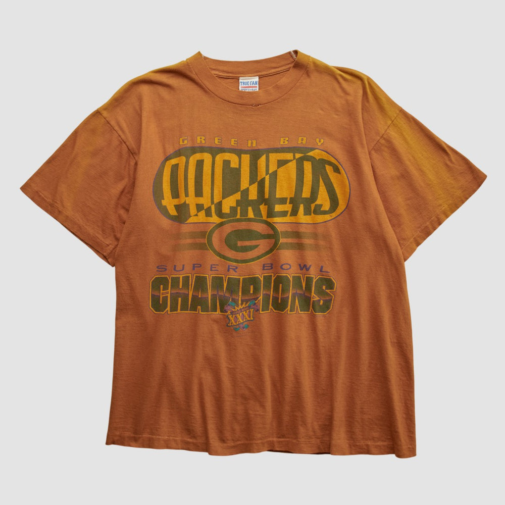 Green Bay Packers True Fan 1997 T-shirt - Clay Vintage sale