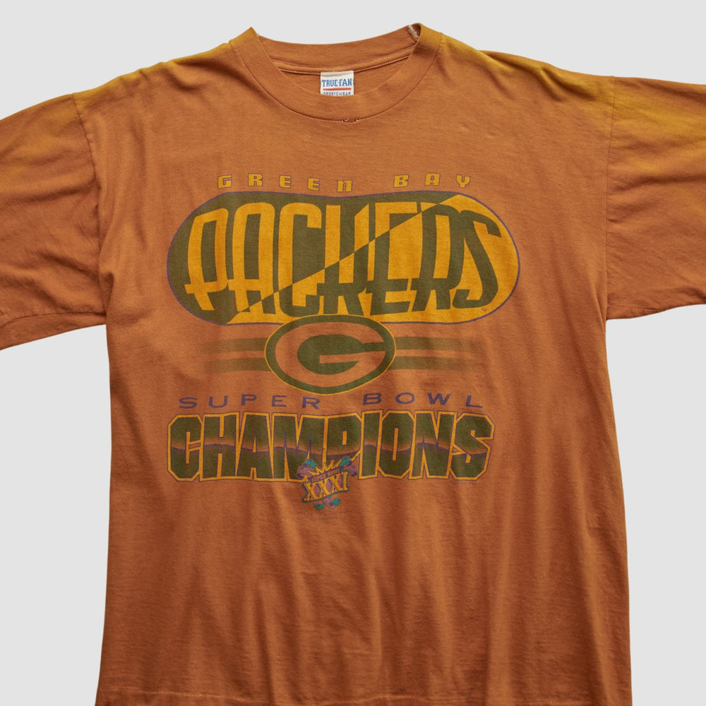 Green Bay Packers True Fan 1997 T-shirt - Clay Vintage sale