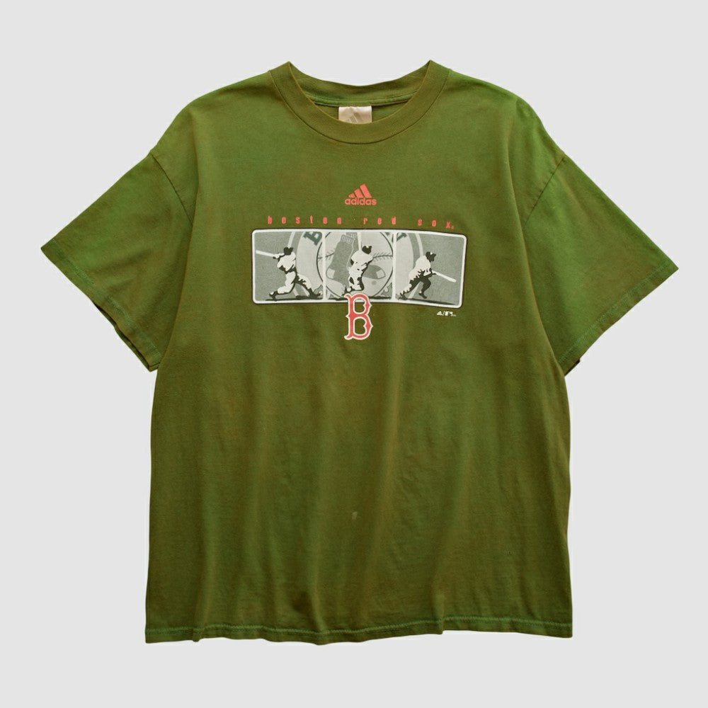 Boston Red Sox Adidas 2000s T-shirt Olive Vintage