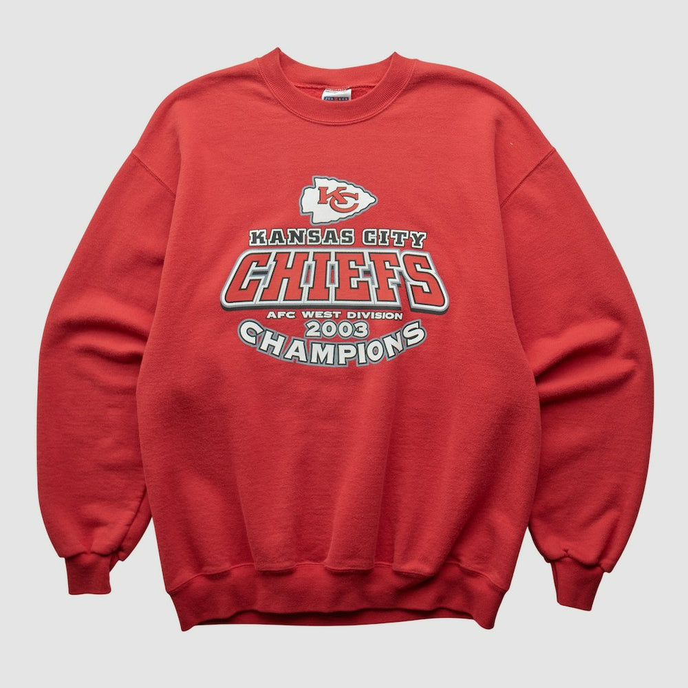Kansas City Chiefs Jerzees 2003 Pullover Sweatshirt - Red Vintage sale