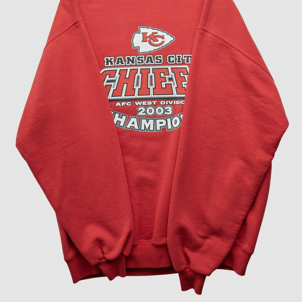 Kansas City Chiefs Jerzees 2003 Pullover Sweatshirt - Red Vintage sale