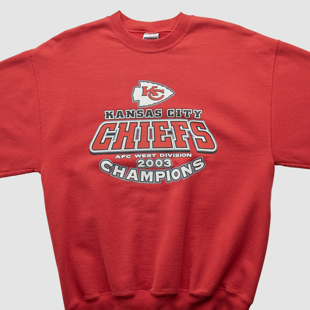 Kansas City Chiefs Jerzees 2003 Pullover Sweatshirt - Red Vintage sale