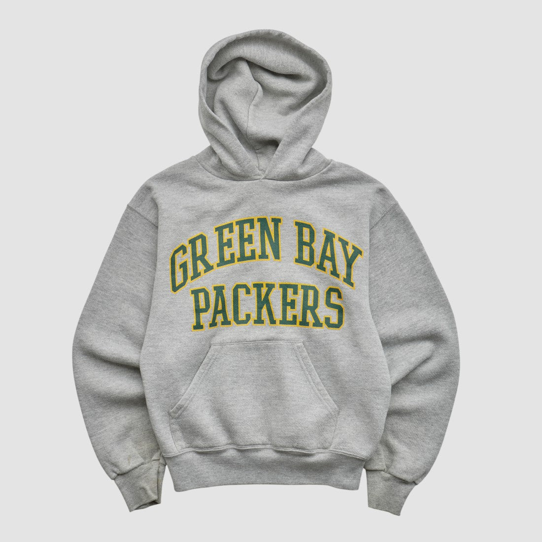 Green Bay Packers NFL 2000s Hooded Pullover Sweatshirt - Heather Gray - Yth M Real Vintage sale