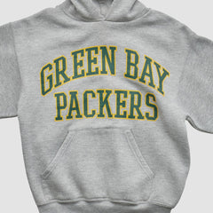 Green Bay Packers NFL 2000s Hooded Pullover Sweatshirt - Heather Gray - Yth M Real Vintage sale