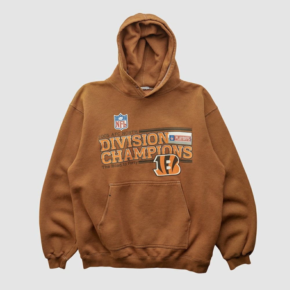 Cincinnati Bengals 2005 Hooded Pullover Sweatshirt - Clay Vintage sale