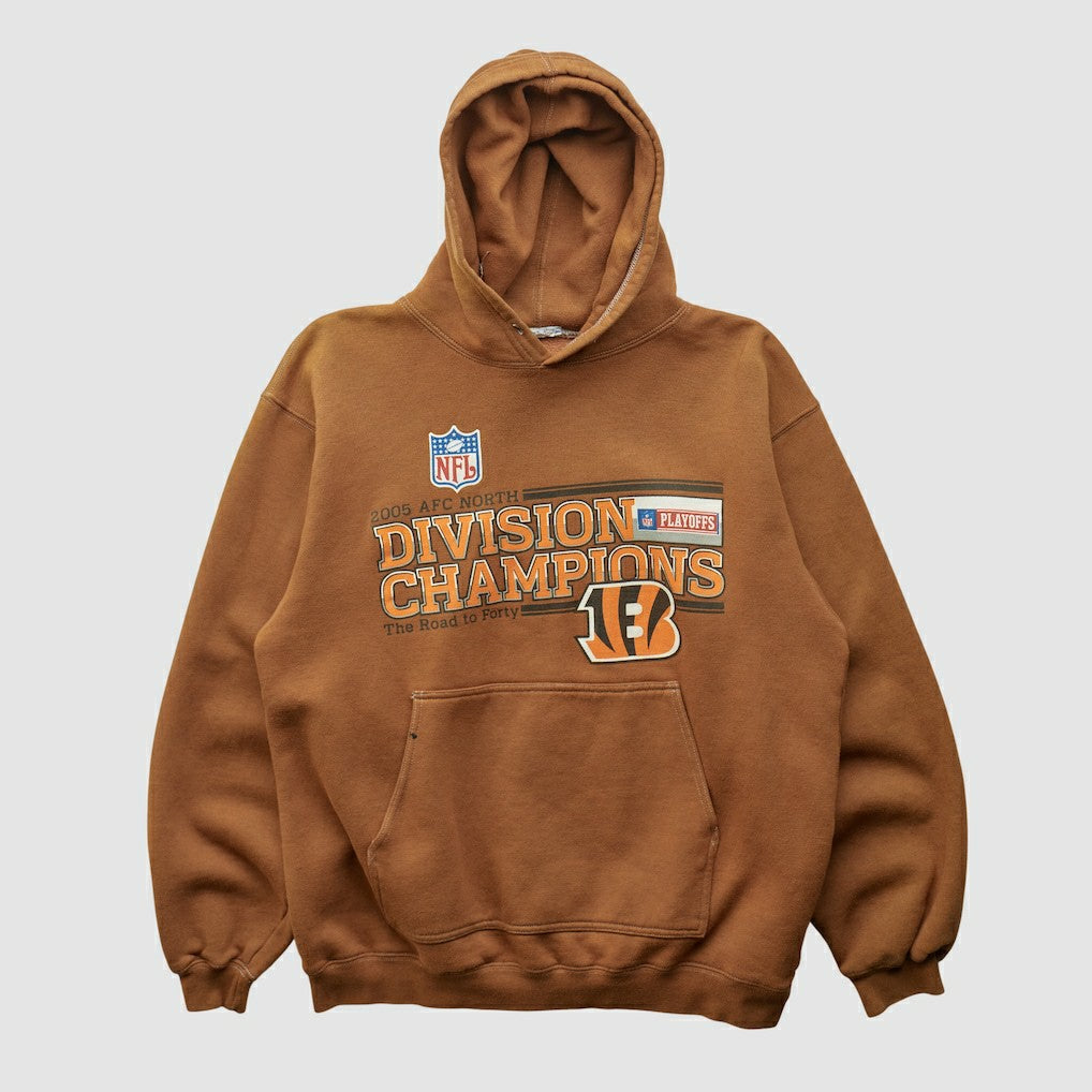 Cincinnati Bengals 2005 Hooded Pullover Sweatshirt - Clay Vintage sale