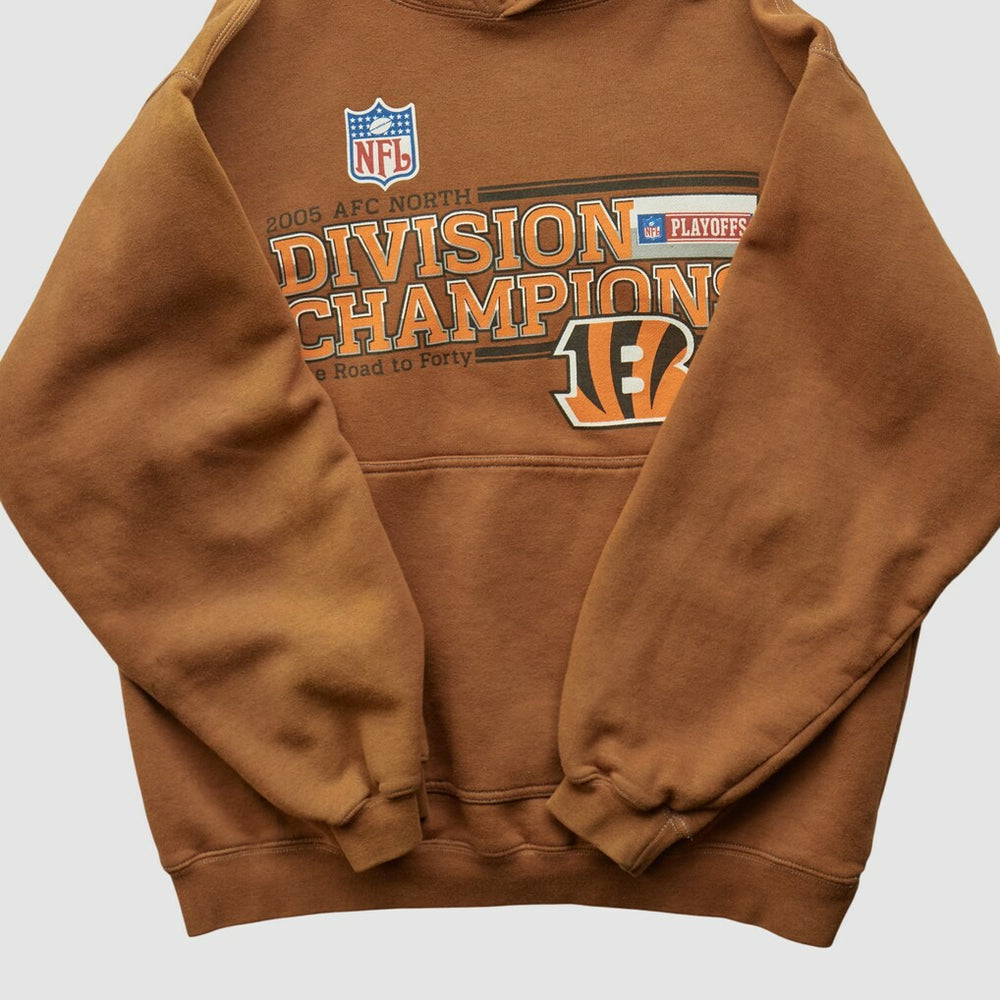 Cincinnati Bengals 2005 Hooded Pullover Sweatshirt - Clay Vintage sale