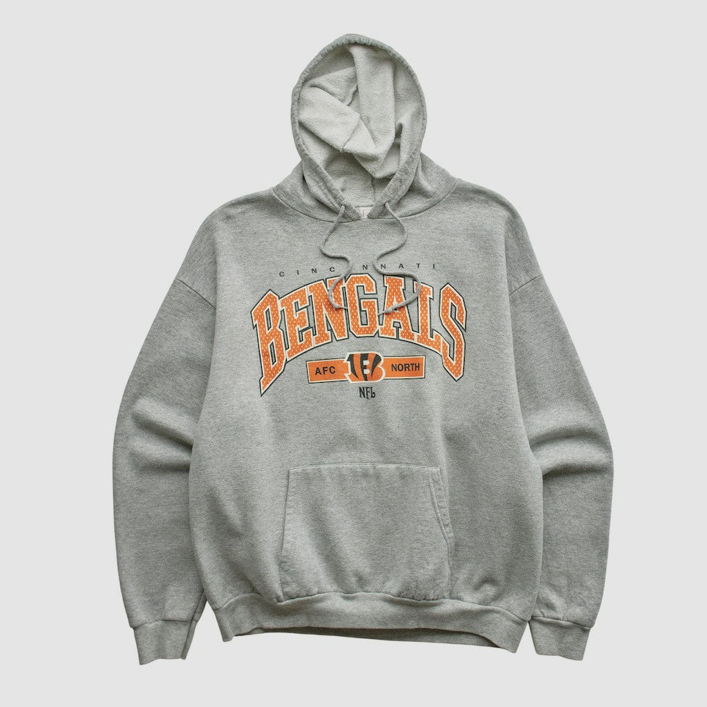 Cincinnati Bengals NFL 2000s Hooded Pullover Sweatshirt - Heather Gray Vintage outlet