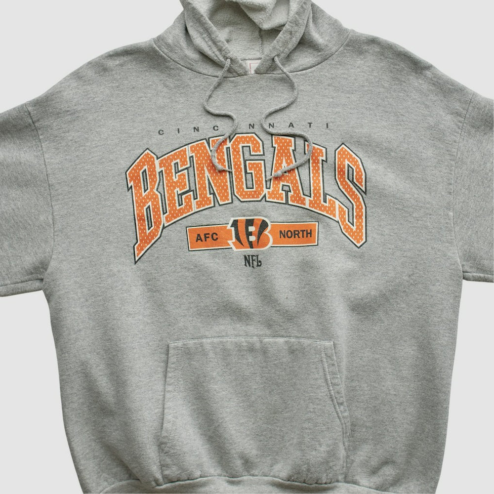 Cincinnati Bengals NFL 2000s Hooded Pullover Sweatshirt - Heather Gray Vintage outlet