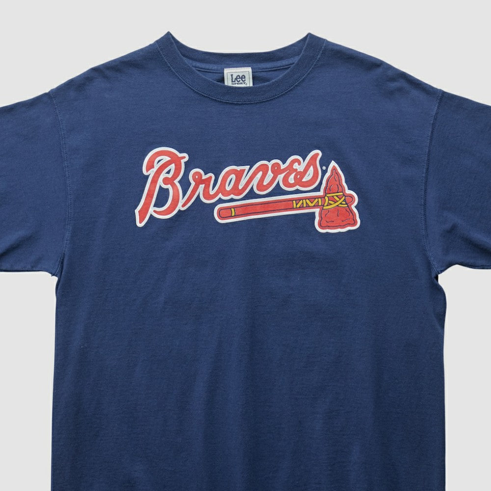 Atlanta Braves Lee Sport 2000s T-shirt Navy Vintage
