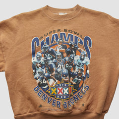 Denver Broncos Hanes 1998 Pullover Sweatshirt - Clay Vintage for sale