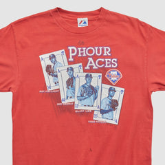 Philadelphia Phillies Majestic 2000s T-shirt Red Vintage
