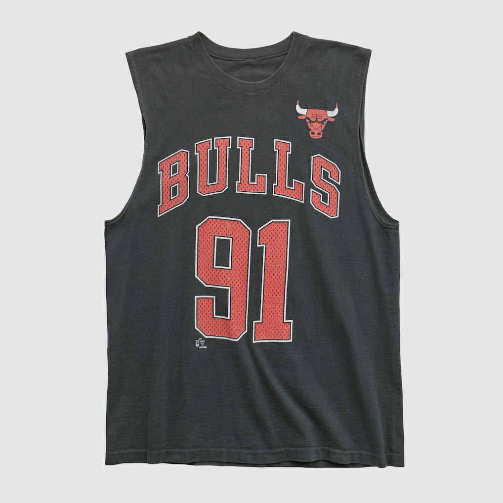 Chicago Bulls 90s Tank sale - Black Vintage online