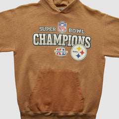 Super Bowl XL Reebok 2006 Hooded Pullover Sweatshirt - Clay Vintage cheap
